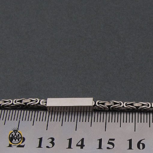 دستنبد نقره مردانه 22 سانتی درشت - کد 10003 - تصویر 4