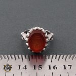 4 انگشتر عقیق یمن با حکاکی یا اباعبدالله الحسین مردانه - کد 8661 - تصویر 4