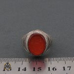 انگشتر عقیق یمن مردانه با حکاکی یا ذالجلال والاکرام - کد 8665 - تصویر 4