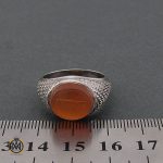 4 انگشتر عقیق یمن با حکاکی شرف الشمس اثر استاد ضابطی - کد 8666 - تصویر 4