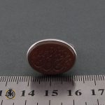 4 انگشتر عقیق یمن با حکاکی من قنع عز ومن طمع ذل - کد 8670 - تصویر 4