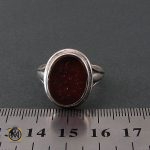 4 انگشتر عقیق یمن با حکاکی یا معز المومنین - کد 8672 - تصویر 4