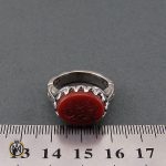 4 انگشتر عقیق یمن با حکاکی یا رقیه ریحانه الحسین - کد 8673 - تصویر 4