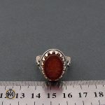 4 انگشتر عقیق یمن با حکاکی یا جواد ابن الرضا - کد 8675 - تصویر 4