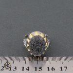 4 انگشتر دُر نجف مردانه با حکاکی چهارده معصوم - کد 8686 - تصویر 4