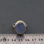 انگشتر عقیق یمن کبود مردانه - کد 8687 - تصویر 4