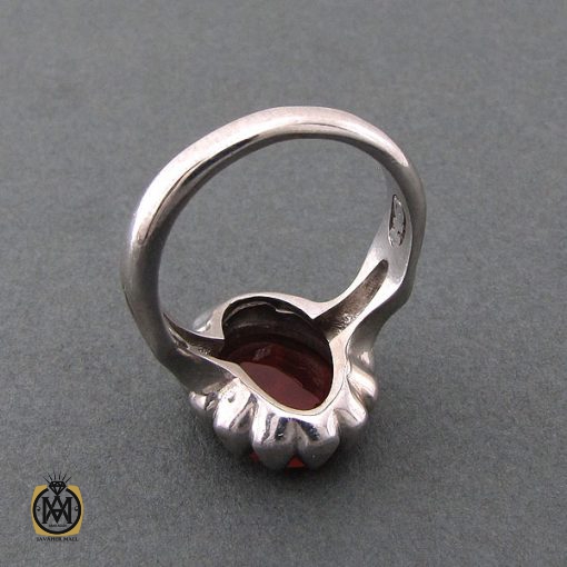 انگشتر عقیق یمن مردانه با حکاکی یا قادر المتعال استاد حیدر - کد 8600 - تصویر 4