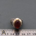 انگشتر عقیق یمن مردانه لوکس - کد 8708 - تصویر 4