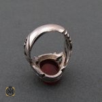 4 انگشتر عقیق یمن مردانه با حکاکی یا فاطمه الزهرا استاد حیدر - کد 8602 - تصویر 4