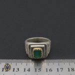انگشتر زمرد زامبیا مرغوب مردانه هنر دست استاد باقرزاده - کد 8735 - تصویر 4