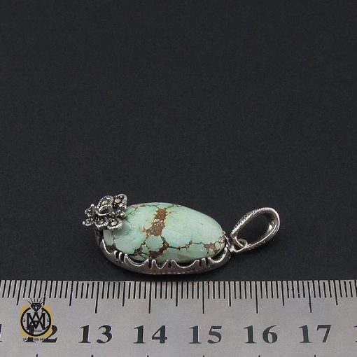 مدال فیروزه نیشابوری و مارکازیت زنانه طرح آوینا - کد 3145 - تصویر 4