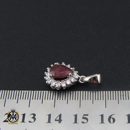 4 مدال یاقوت سرخ زنانه طرح هستی - کد 3150 - تصویر 4