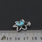 4 مدال فیروزه نیشابوری زنانه طرح اَنوشا - کد 3154 - تصویر 4