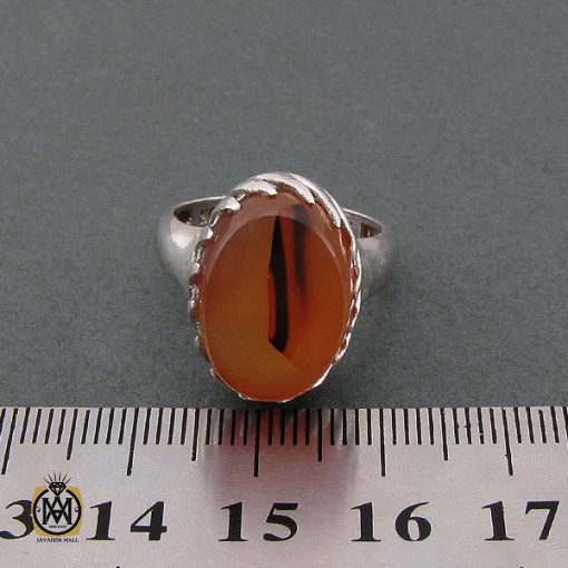 انگشتر عقیق یمن مردانه - کد 8608 - تصویر 4