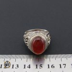 انگشتر مردانه عقیق یمن اصل نقره - کد 8756 - تصویر 4
