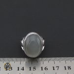 4 انگشتر مون استون مردانه مرغوب دست ساز - کد 8758 - تصویر 4