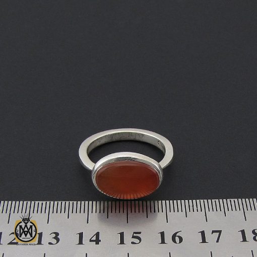 انگشتر عقیق یمن شزف الشمس مردانه دست ساز - کد 8759 - تصویر 4