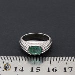 4 انگشتر زمرد کلمبیا مردانه رکاب دست ساز - کد 8771 - تصویر 4