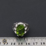 4 انگشتر نقره مردانه زبرجد اصل سبز خوش رنگ – کد 8790 - تصویر 4