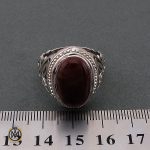 انگشتر عقیق یمن مردانه درشت و مرغوب - کد 8613 - تصویر 4