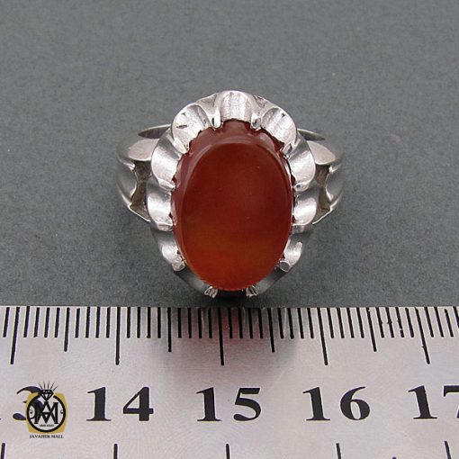 انگشتر عقیق یمن مردانه - کد 8615 - تصویر 4