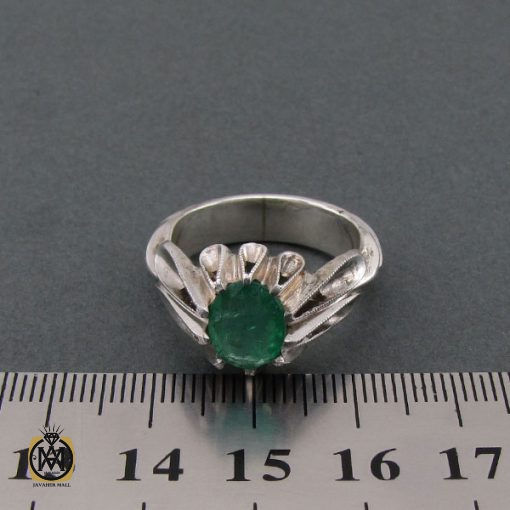 انگشتر زمرد اتیوپی مردانه ارزشمند - کد 8587 - تصویر 4