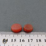 4 نگین تک عقیق یمن با حکاکی یا الله هنر دست استاد طاها - کد 9035 - تصویر 4