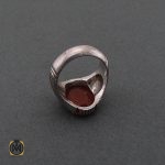 4 انگشتر عقیق یمن مردانه با حکاکی افوض امری الی الله استاد عبد - کد 8588 - تصویر 4