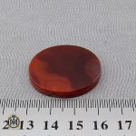 4 نگین تک عقیق قرمز خوش نقش - کد 9047 - تصویر 5