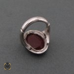 4 انگشتر عقیق یمن مردانه با حکاکی حسین منی وانا من حسین استاد احمد - کد 8589 - تصویر 4