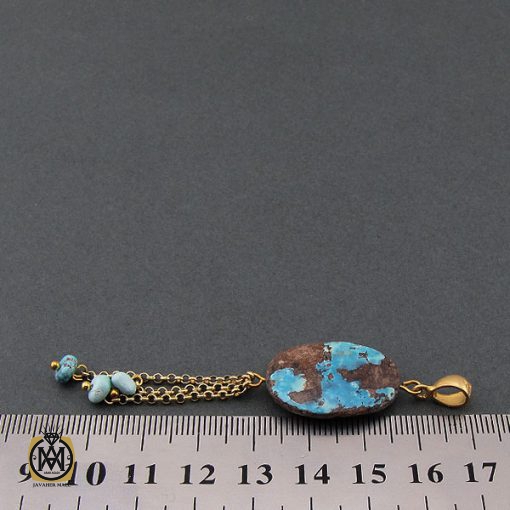 مدال فیروزه نیشابوری زنانه طرح آدرینا - کد 3120 - تصویر 4