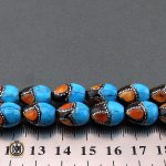 4 تسبیح یسر، فیروزه و کهربا نقره کوب 33 دانه فاخر - کد 4117 - تصویر 4