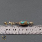 4 مدال فیروزه نیشابوری زنانه طرح دارینا - کد 3126 - تصویر 4