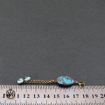 مدال فیروزه نیشابوری زنانه طرح خجسته - کد 3131 - تصویر 4