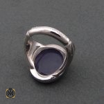 4 انگشتر عقیق یمن مردانه با حکاکی یا رقیه استاد رائف - کد 8591 - تصویر 4