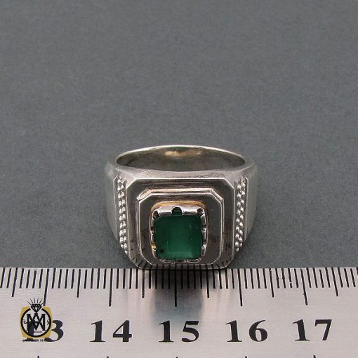 انگشتر زمرد زامبیا خوش رنگ و فاخر - کد 8624 - تصویر 4