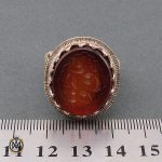 5 انگشتر عقیق یمن مردانه با حکاکی علی وجه الله استاد حیدر - کد 8594 - تصویر 5