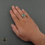 5 انگشتر زمرد اصل مردانه اصل و معدنی - کد 8693 - تصویر 5