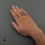 5 انگشتر یاقوت سرخ معدنی و اصل مردانه - کد 8698 - تصویر 5