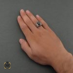 5 انگشتر اپال مردانه اصل خوش رنگ- کد 8704 - تصویر 5