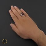 5 انگشتر عقیق یمن مردانه خوش رنگ - کد 8728 - تصویر 5