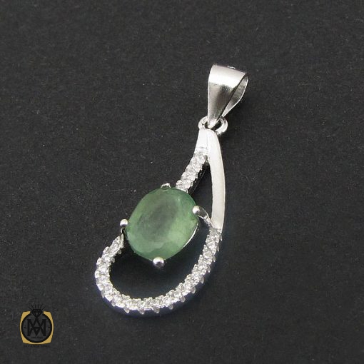 سرویس زمرد زنانه اصل و معدنی طرح سایان - کد 7108 - تصویر 5