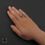 5 انگشتر یاقوت سرخ خوش رنگ مردانه - کد 8745 - تصویر 5