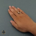 5 انگشتر عقیق یمن مردانه دست ساز - کد 8606 - تصویر 5