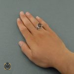 5 انگشتر جزع یمن مردانه اصل و معدنی - کد 8609 - تصویر 5
