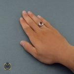 5 انگشتر عقیق یمن مردانه دست ساز - کد 8617 - تصویر 5
