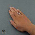 5 انگشتر عقیق یمن مردانه دست ساز - کد 8619 - تصویر 5