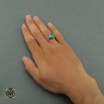 5 انگشتر زمرد اتیوپی مردانه ارزشمند - کد 8587 - تصویر 5