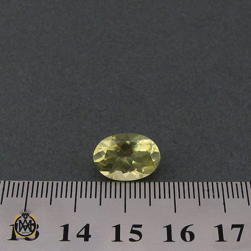 نگین تک توپاز لیمویی شفاف - کد 9052 - تصویر 5