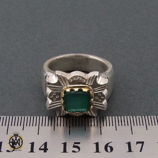 انگشتر زمرد زامبیا فاخر و ارزشمند - کد 8623 - تصویر 5